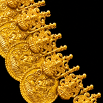 South Indian Grand Lakshmi Kasu Necklace in 92.5 Silver