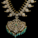 South Indian Mango Haram Necklace in 92.5 Silver