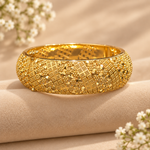 Bengali Karigari Gold Finish Kada Bangle with Intricate Detailing