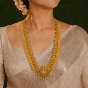 South Indian Grand Lakshmi Kasu Necklace in 92.5 Silver
