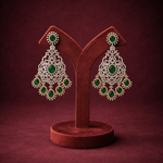 Emerald Green Diamond-Look Bridal Chandelier
