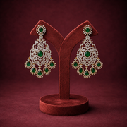 Emerald Green Diamond-Look Bridal Chandelier