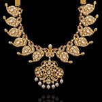 Classic Gold Polki Look Short Vintage Necklace Haram