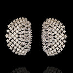 Dainty Diamond Look Hinged Ear Cuff Earrings Design