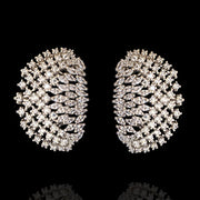 Dainty Diamond Look Hinged Ear Cuff Earrings Design