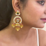 Dancing Polkis -  CZ Polki Jhumkas