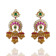 CZ Polki Jhumkas