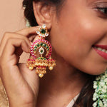 Ready to Ship - CZ Polki Jhumkas