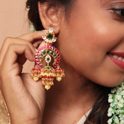 Ready to Ship - CZ Polki Jhumkas