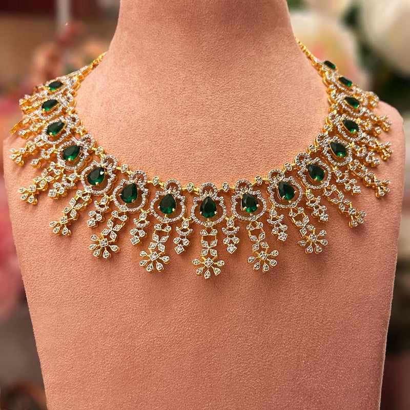 Dazzling Diamond Look Necklace