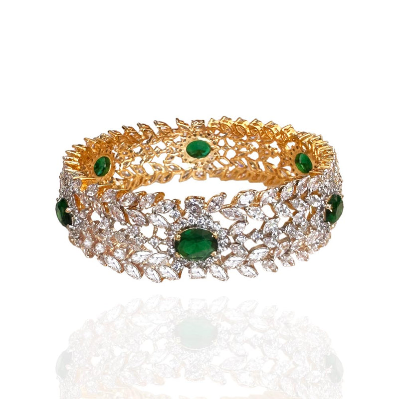 Fancy Rose Gold Amerircan Diamond Kada/Bracelet For Girl's And Women's