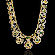 Diamond Look Long Haram Design with Round Pendant Drops