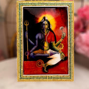 Shiv Parvati Enamelled Photo Frame