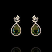 Drop Emerald Look Delicate Earrings