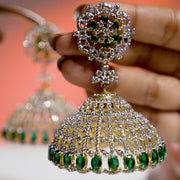 Big Butta Earrings With Emeralds
