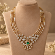 Radiant Blooms - CZ Layered Necklace