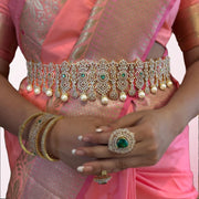 Enchanted in Green - South Indian Vadanam Bridal Vadanam