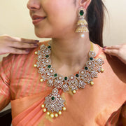 Extraordinary Intricasies - CZ South Indian Necklace Set