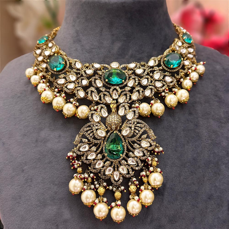 Feathered Vintage Peacock Necklace Design