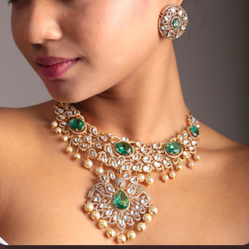 Feathered Splendor - Vintage Peacock Necklace Design