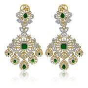 Diamond Look Necklace + Earring Set - An Ethereal &  Graceful Design