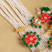 Floral Symphony - A Guttapusalu Haram Adorned with Nature's Beauty