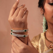 Gleaming Sophistication - Diamond Look Bangle