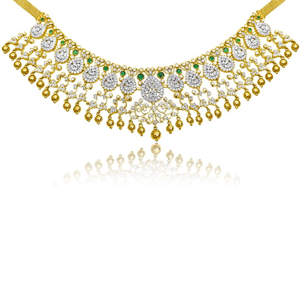 Golden Haram Necklace