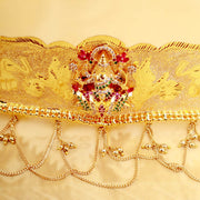 Traditional Waist Belt Design with Lakshmi Motif