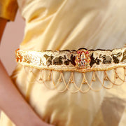 Traditional Waist Belt Design with Lakshmi Motif