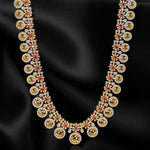 CZ Diamond Polki Peacock Necklace