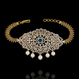 Iconic Diamond Look South Indian Bridal Armlet cum Choker