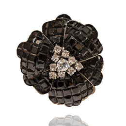 nvisible Setting Black Rose Ring