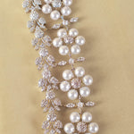 Luxurious Pearl Diamond Look Bridal Necklace for Timeless Elegance