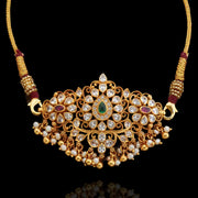Mesmerizing Polki Look Choker cum Bajubandh Design