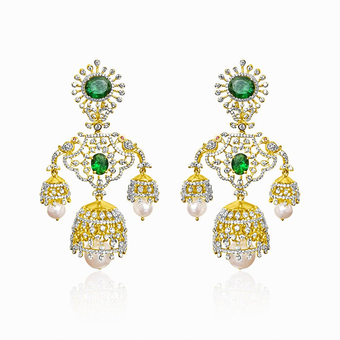 Peacock  Jhumka Designs
