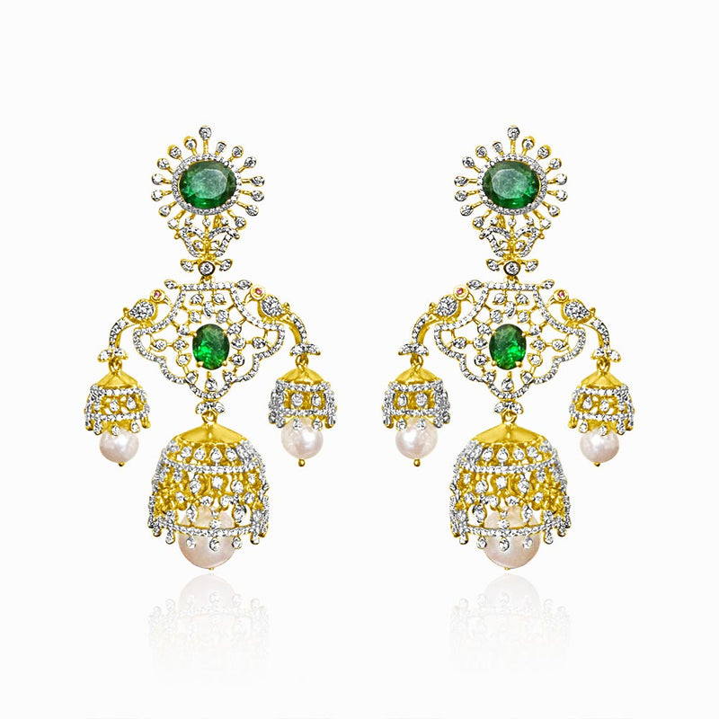 Peacock  Jhumka Designs