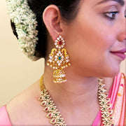 Peacock Jhumka Earrings