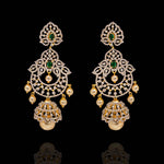 Pearl Cascade Elegance -  Detachable Jhumkas Designs 