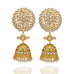 Polki Diamond Look Buttalu Bridal Jhumka Earrings