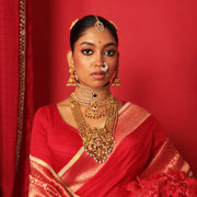 Radiant Reverie- Bridal Moissanite Polki Choker Necklace