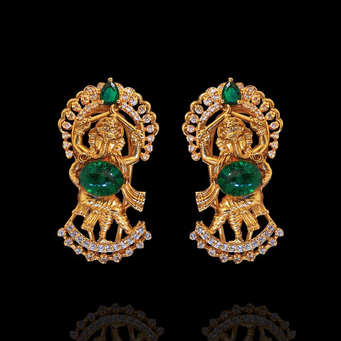Rare Ganesha Temple Earrings