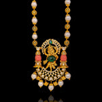 Rare Ganesha Pendant Necklace with Gold Plating & Red Corals