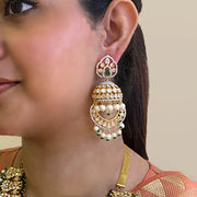 Polki Jhumkas with Exquisite Elegance