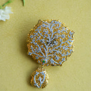 Regal Reversible Polki Emerald Pendant – A Symphony of Craftsmanship