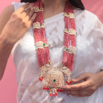 Rich Motifs - Layered Ruby Beads Necklace