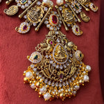 Sacred Divinity Adorned of South Indian Temple Necklace
