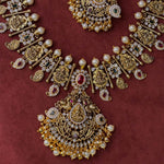Sacred Divinity Adorned of South Indian Temple Necklace
