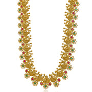  Temple Necklace with Peacocks