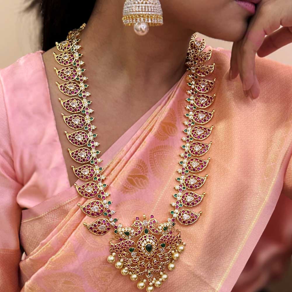 South Indian Mango Haram Necklace

